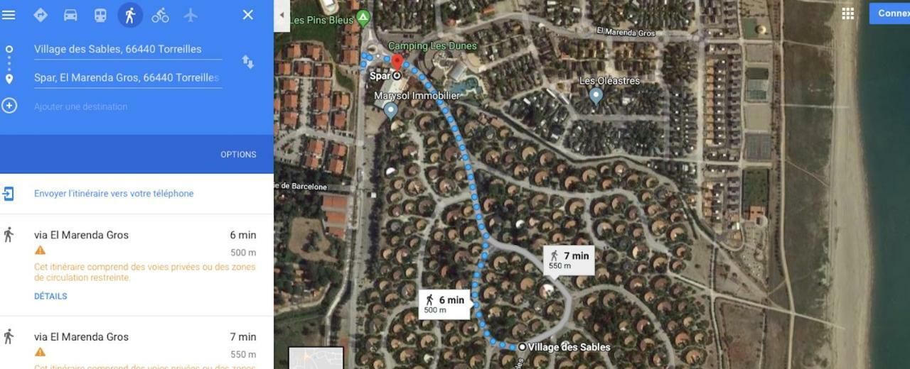 Maison Jardin Wifi - Climatisation - 100 M Plage Sauvage - 20 Min Perpignan Торрей Экстерьер фото